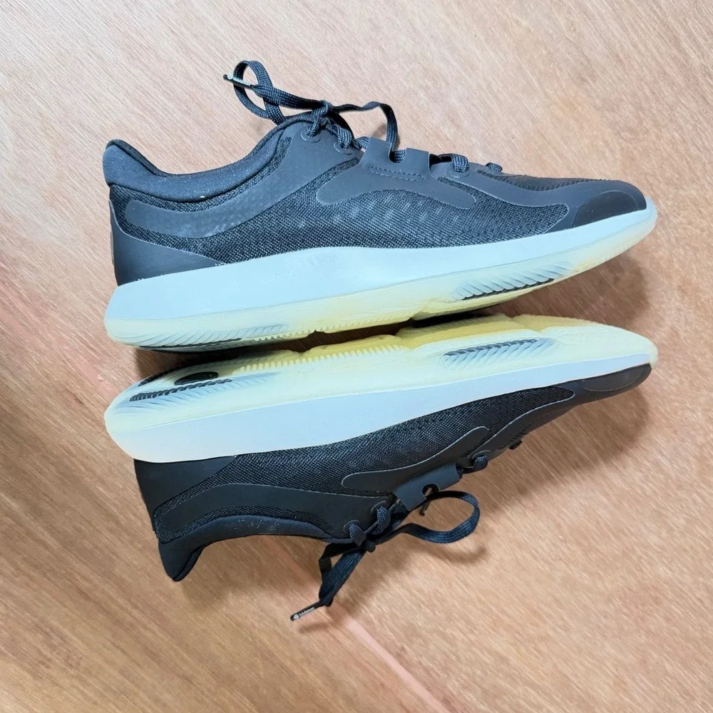 Lululemon strongfeel‎ train Womens 8.5 Workout Shoes Black sneaker lace up gym